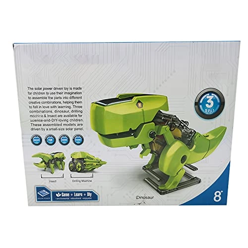 POENVFPO Solar Powered Mounted Dinosaur - 18 months - 3 years