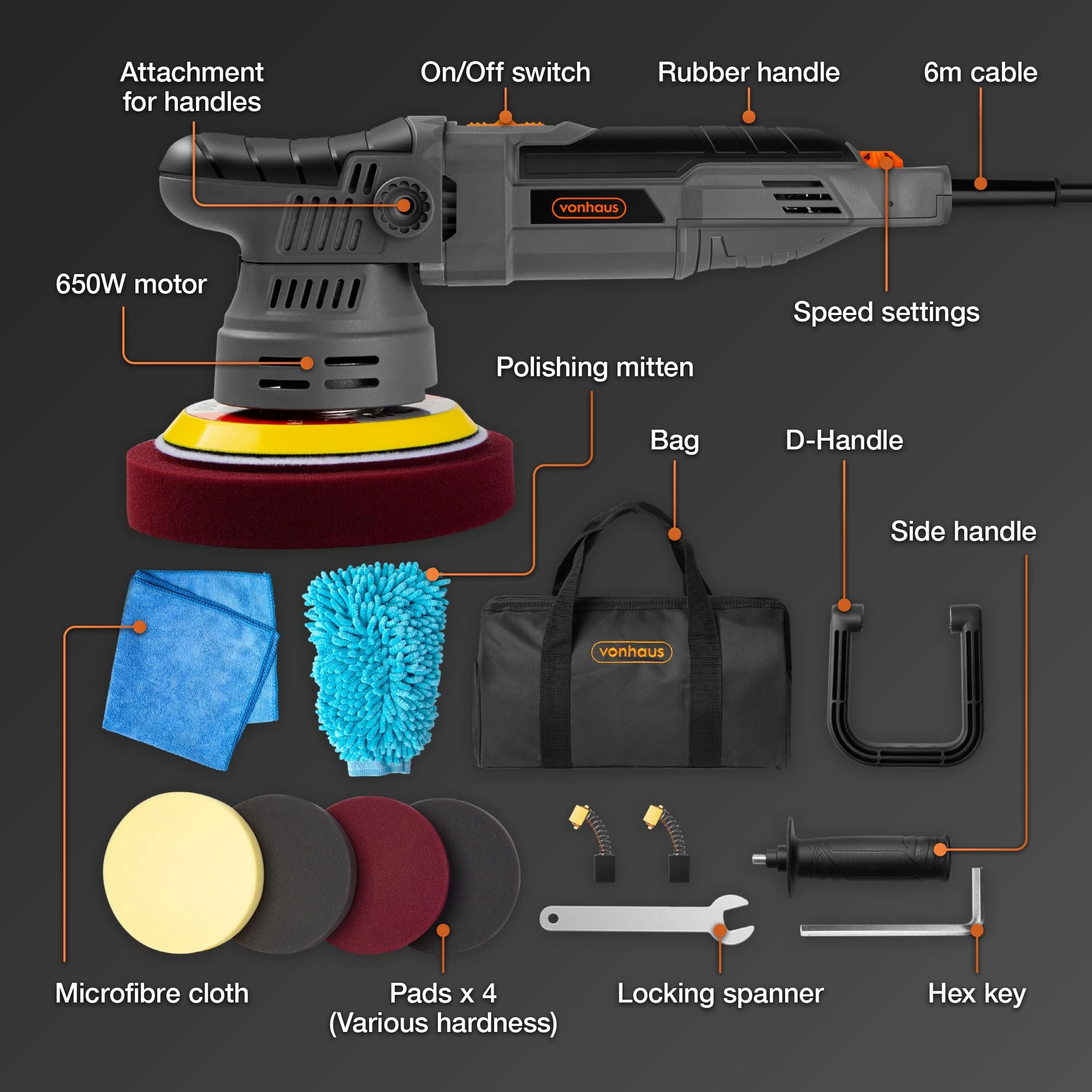 Dual Action Car Polisher - 650W