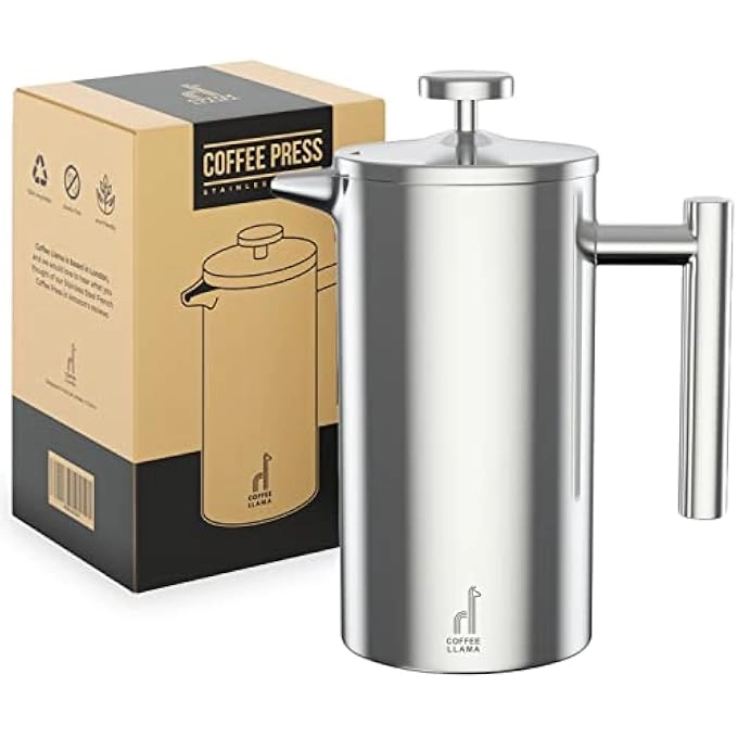 Portable French Press - Stainless Steel Travel