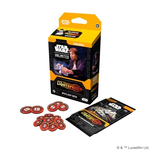 Star Wars: Unlimited: Jump to Lightspeed Spotlight Deck Han Solo - 50 Card Deck 4 Exclusive Cards