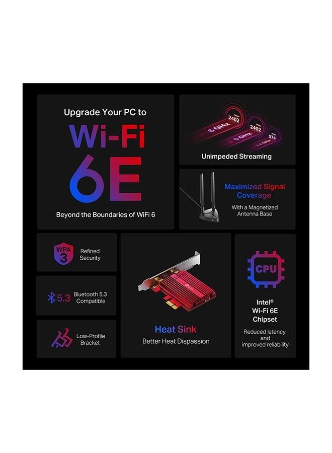 Archer TXE72E - Tri Band PCIe WiFi 6E