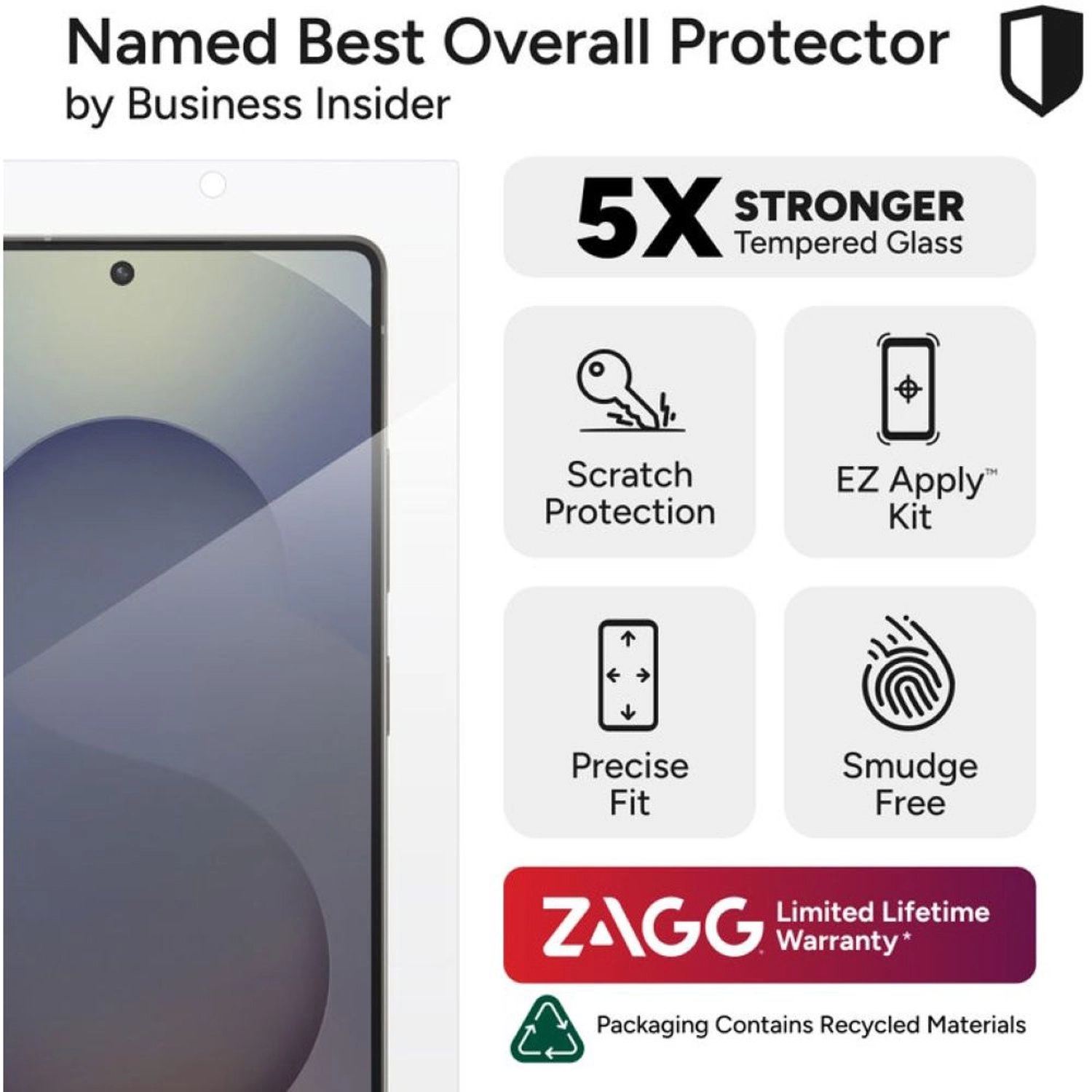 Clear Aluminosilicate Glass Screen Protector for Samsung Galaxy S25 Ultra