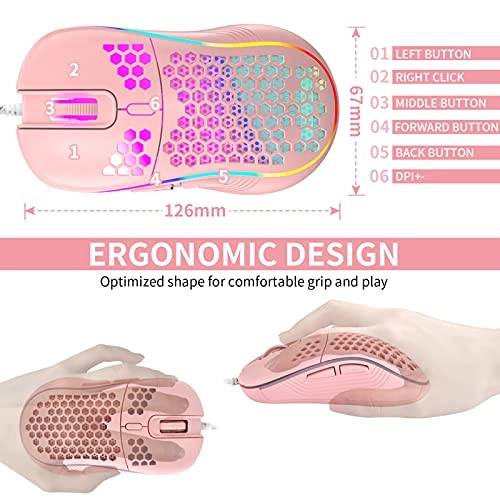 Honeycomb Gaming Mouse - Wired