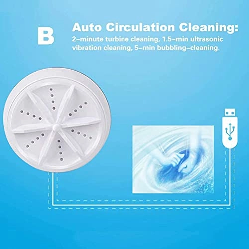Portable Cute Washing Machine, Mini Portable Washer, Household Travel Washing Machine, Semi-automatic Small Mini Folding Business Trip Small Washing Machine (White)