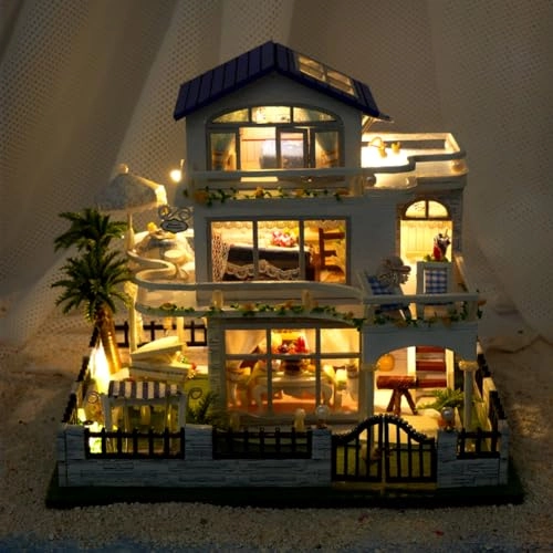 Miniature Wooden Dollhouse