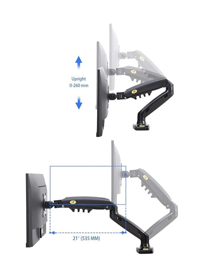 Monitor Desk Mount Stand - 17in-30in