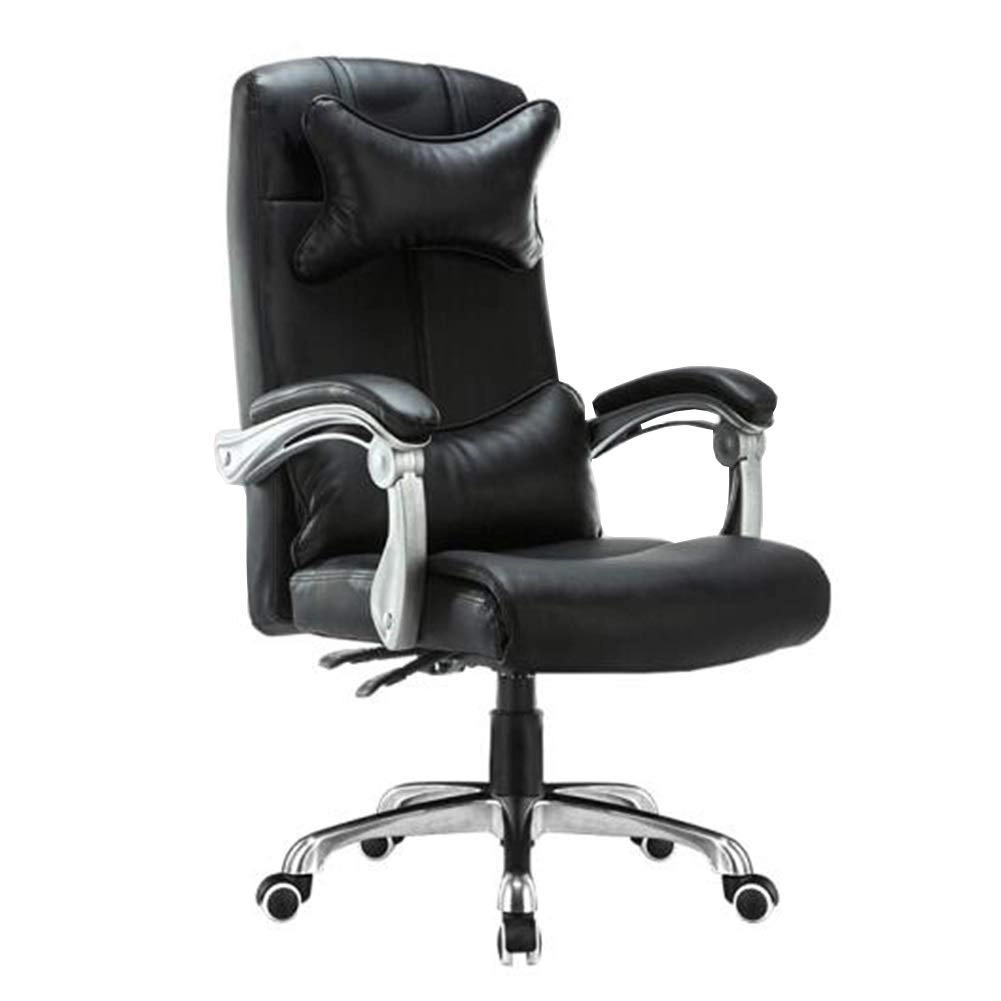 Desk Chair - PU Leather Brown High Back