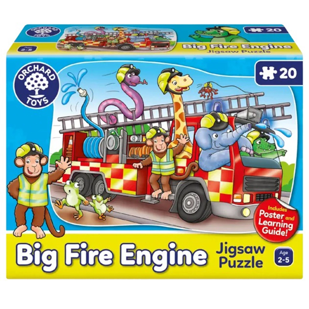 Orchard Toys Big Fire Engine Jigsaw Puzzle - 2-5 years 20 pieces