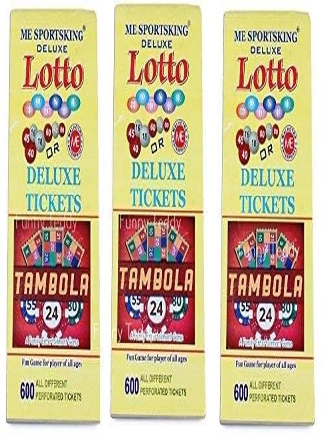 Tambola Tickets Booklet - 600 Different Tickets 2 Books