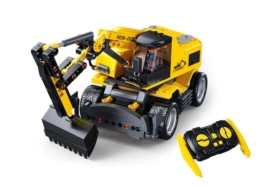 Sluban PowerBricks E7 Wheeled Excavator 4WD