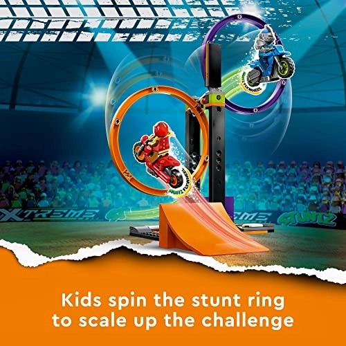 City Stuntz Spinning Stunt Challenge (60360) - red 6+