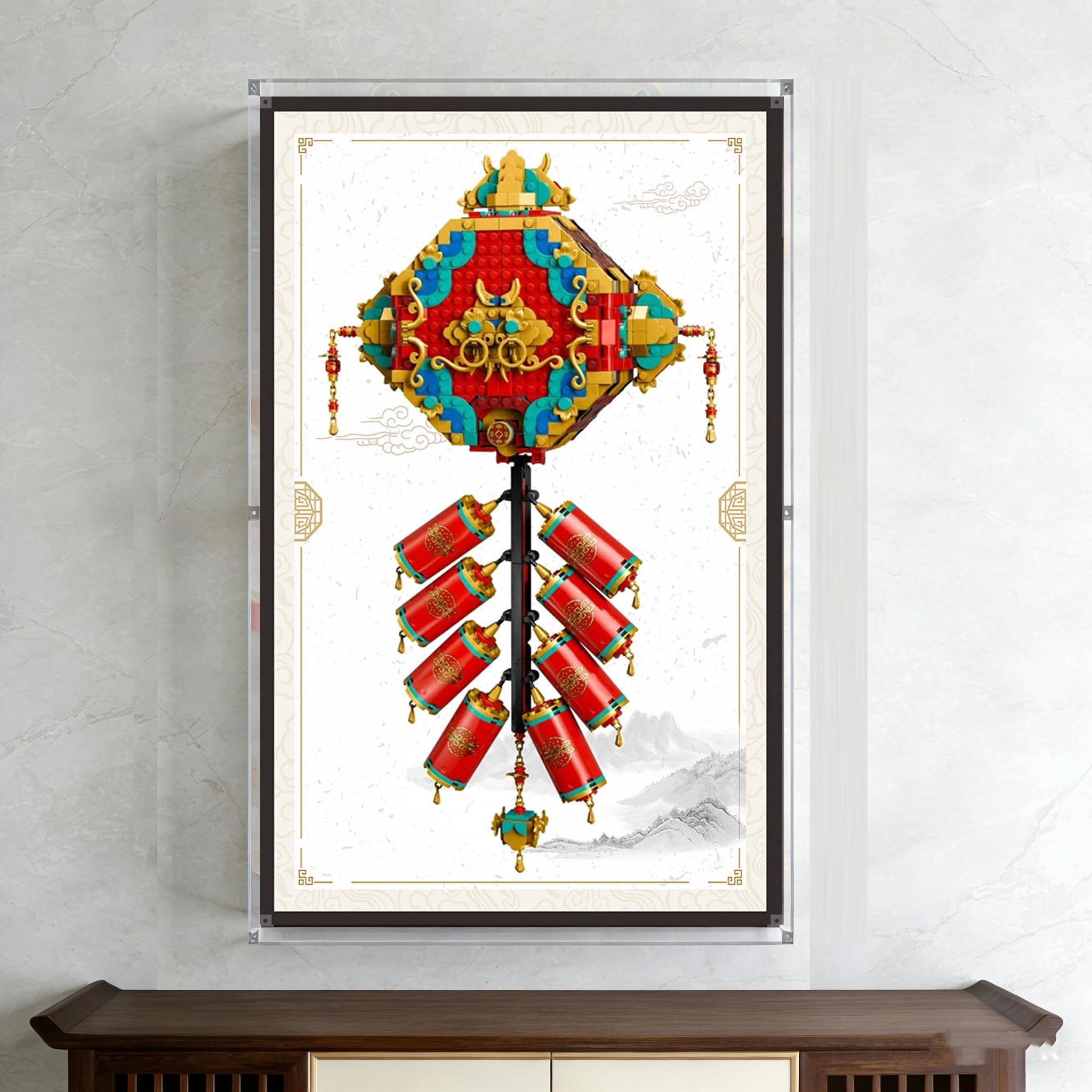 Generisch Acrylic Display Case for LEGO 80118 - 32 x 15 x 52 cm 3mm acrylic