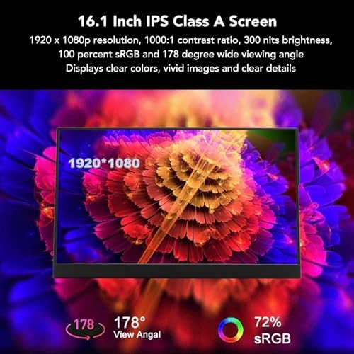 Portable Monitor - FHD 1080P 15.6inch