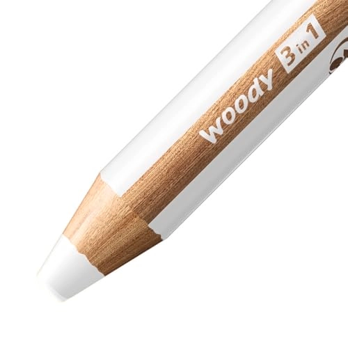 woody 3 in 1 Crayon Pencils - 5 Pcs