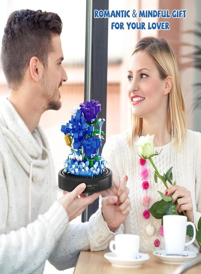 Flowers Micro Building Set - Blue Rose 630 pcs