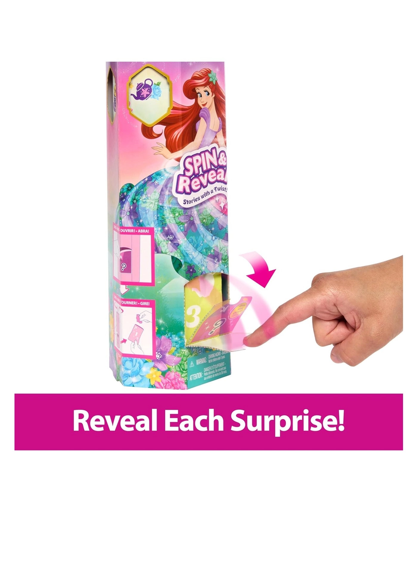 Ariel Doll - Spin & Reveal Ages 3+