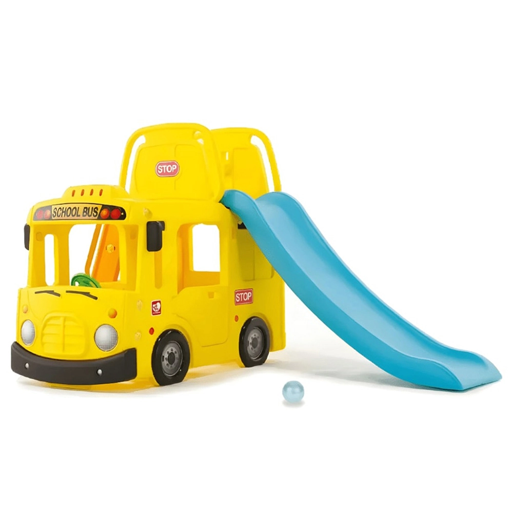 3-in-1 Little School Bus Slide Play Set - 145 x 72 x 36 cm 2 to 6 years