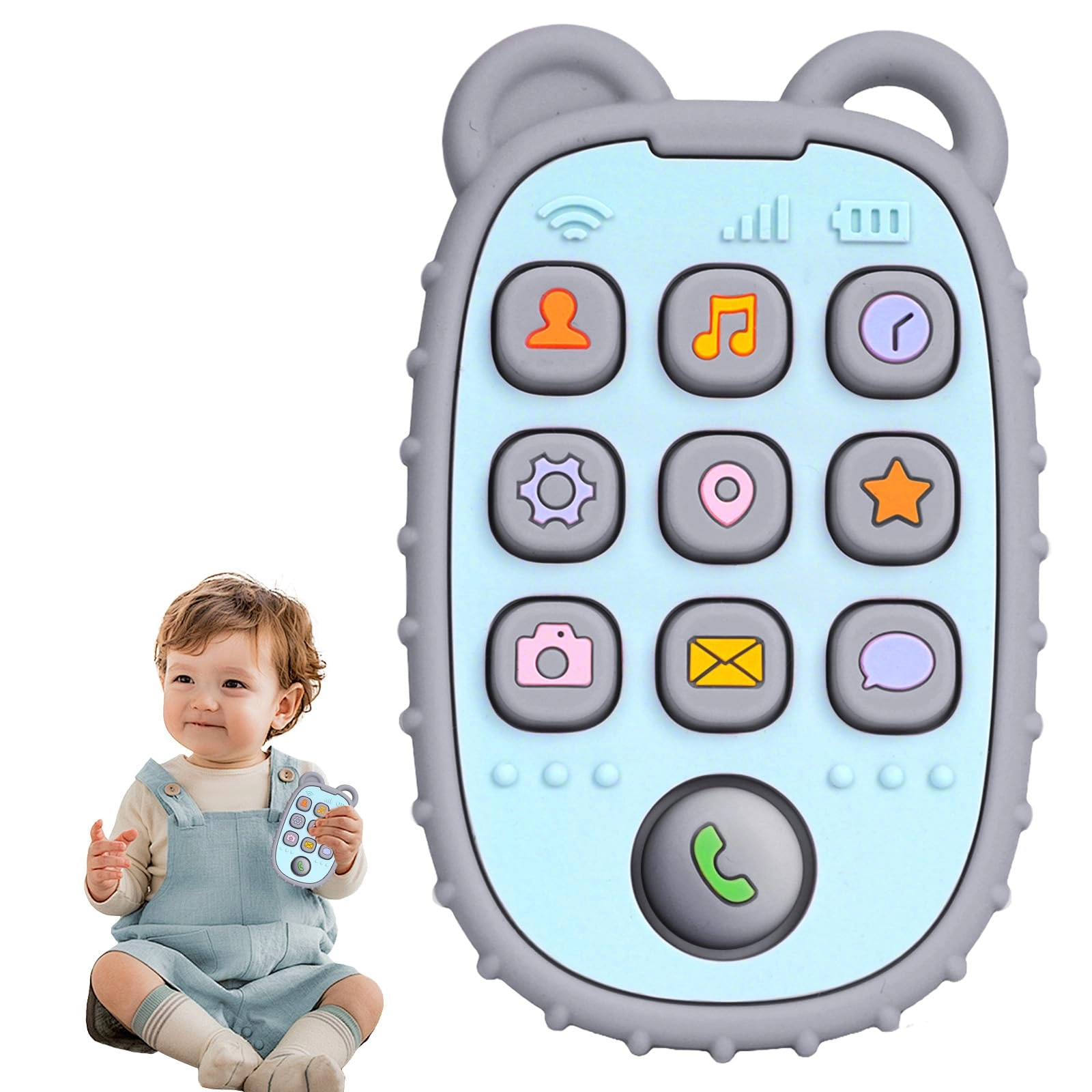 Phone Press Teether - Silicone