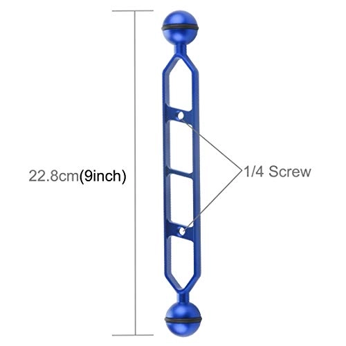 Dual Balls Arm - 9.0 inch 22.9cm Aluminum