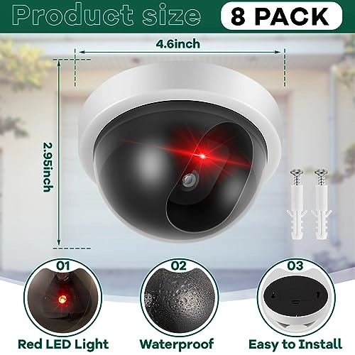 Dummy Security Camera - Indoor Outdoor Pack
