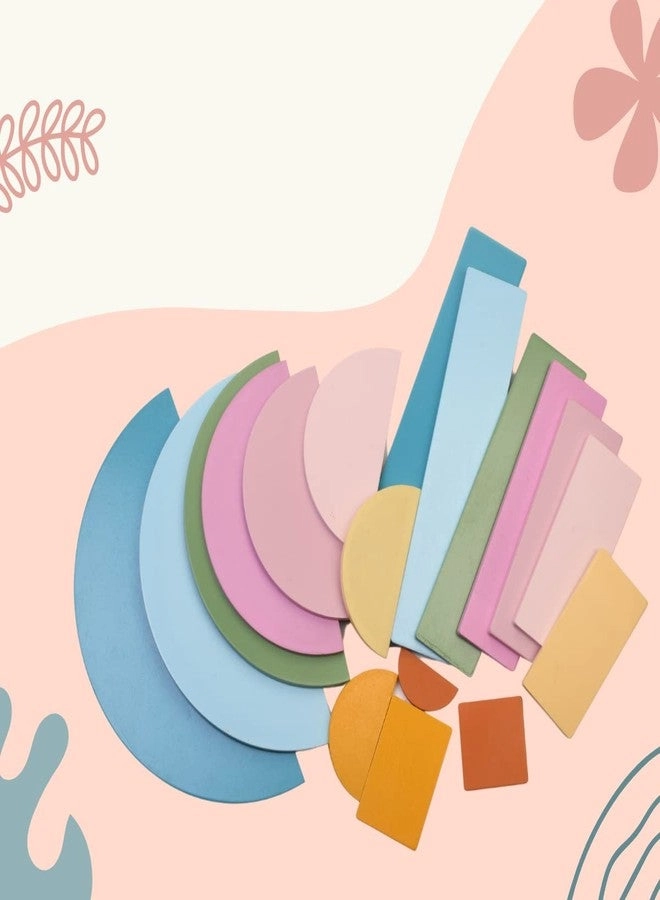 Wooden Balancing Game Rectangular and Halfmoon - 4 pieces