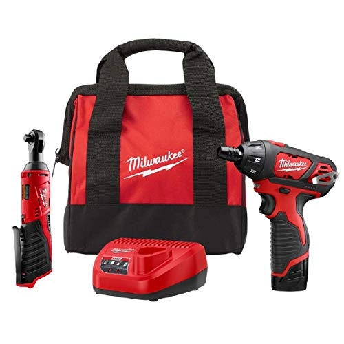 Milwaukee M12 FUEL 3/8" Ratchet - 12V + M12 FUEL 1/4" Impact Driver - 12V
