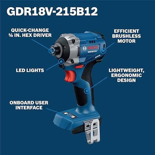 GDR18V-215 - 18V Brushless Impact Driver + BAT612 - 2Ah