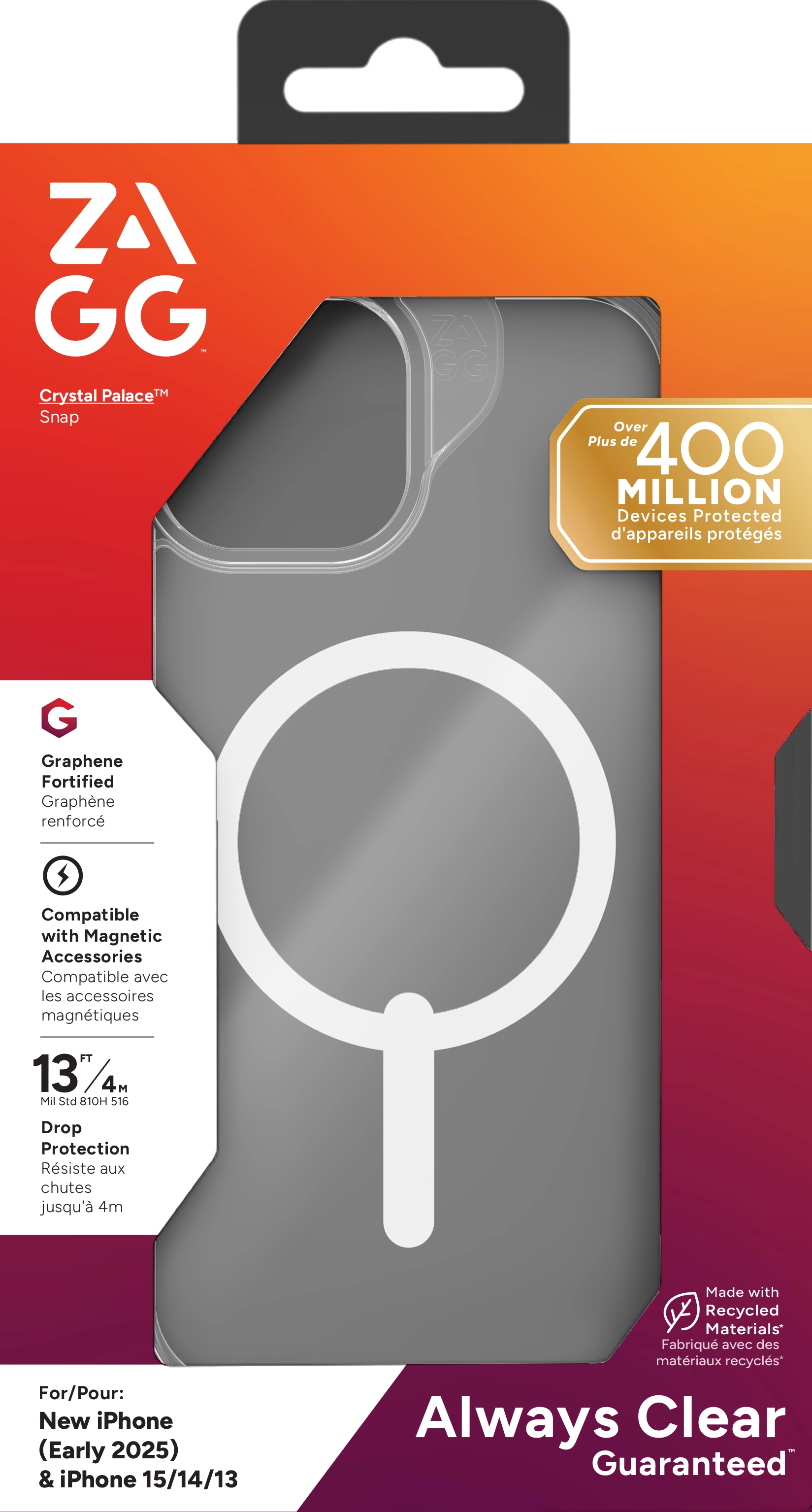 Crystal Palace Snap Clear Case MagSafe for iPhone 16 Plus