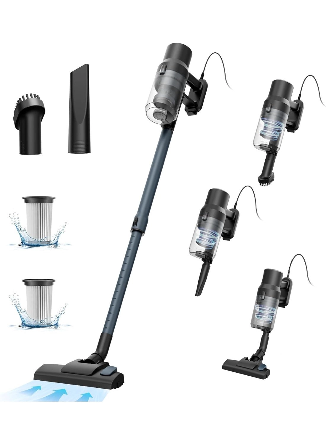 3-in-1 UV Vacuum Cleaner & Mite Remover - 10000Pa 3-Speed LCD Display