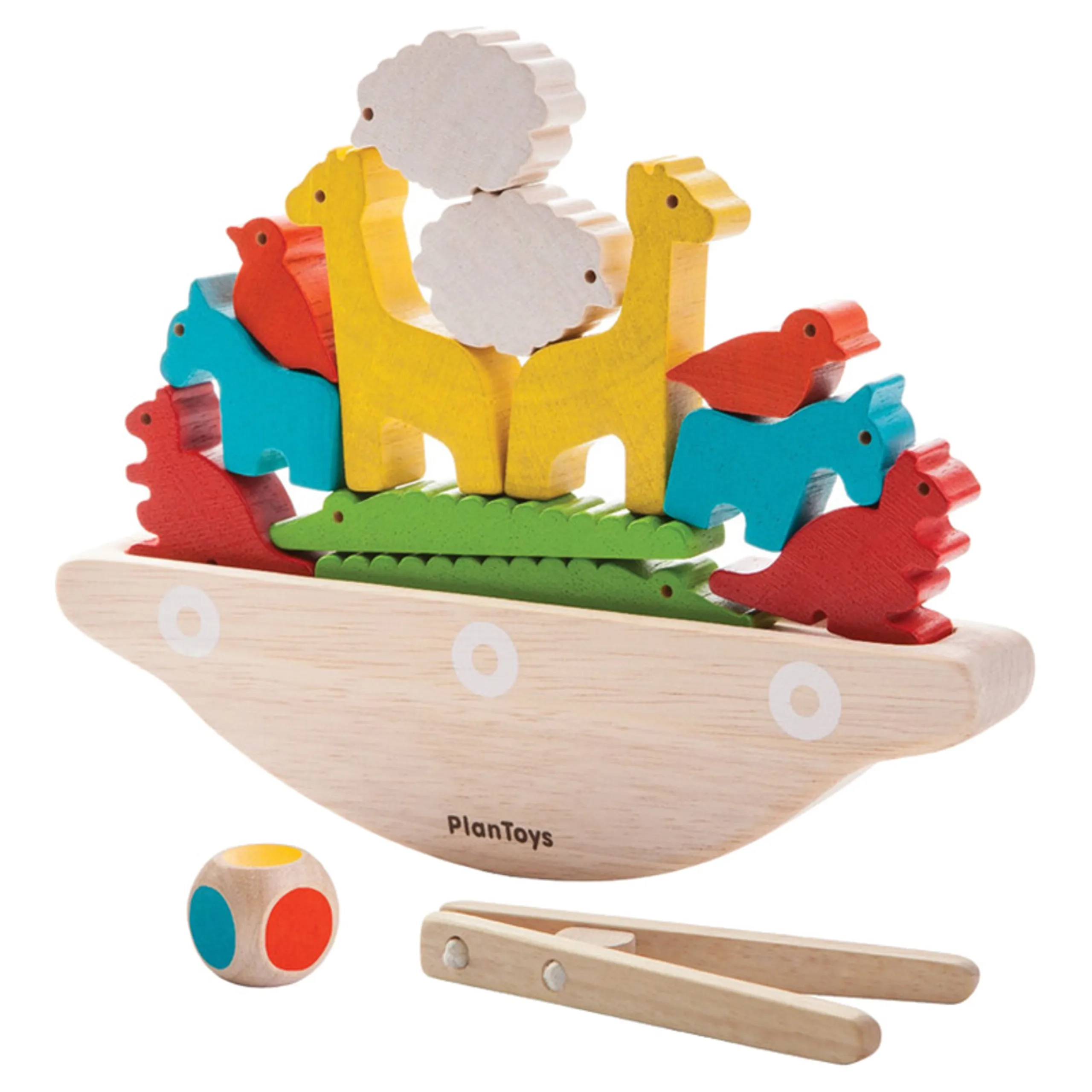 PlanToys Balancing Boat - 3 + 15 Piece