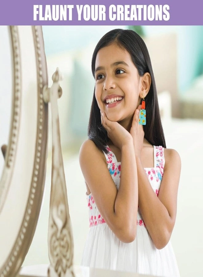 Polymer Oven Bake Clay Jewellery Making Set - 8 Colors Non Air Dry