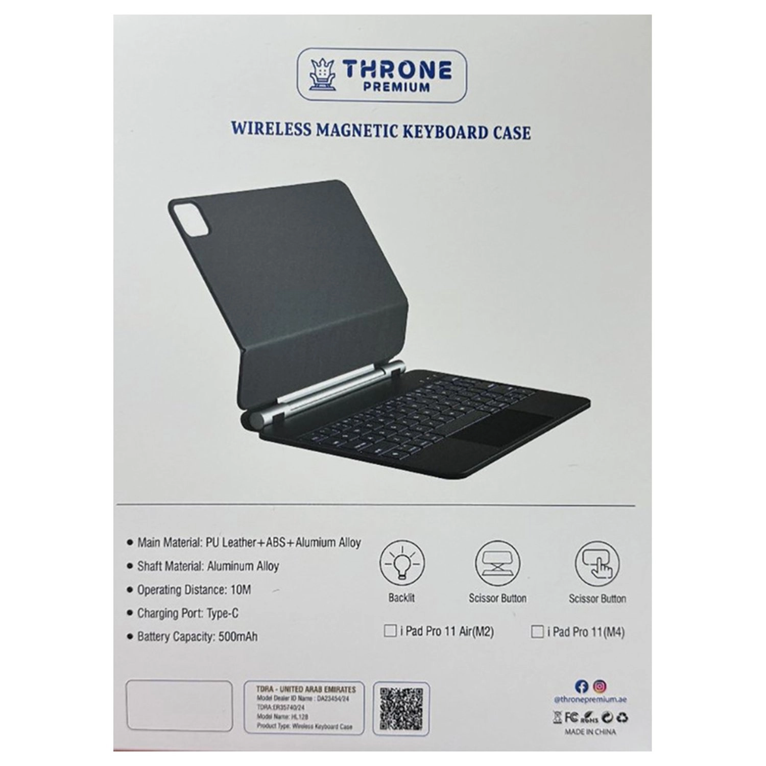 Keyboard Case with Stand for iPad Pro 11-inch and iPad Air 11-inch