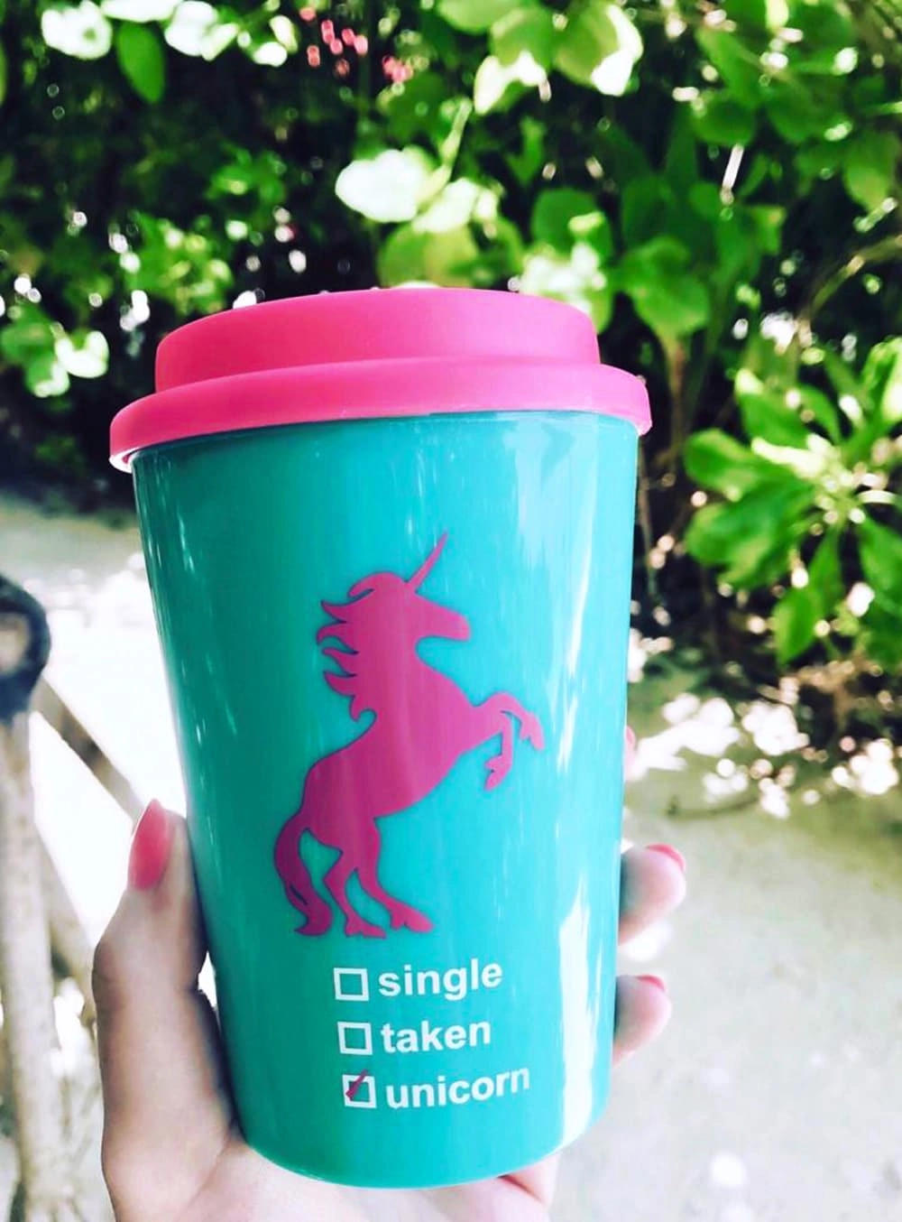 Unicorn Tumbler - Pink and blue
