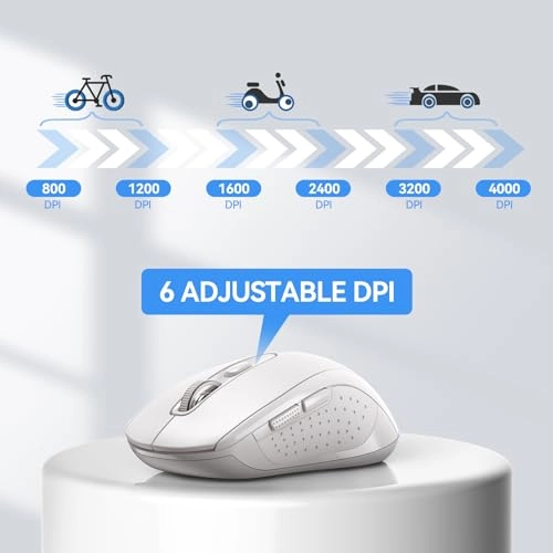 Multi-Device Slim Optical Mouse - Bluetooth, USB