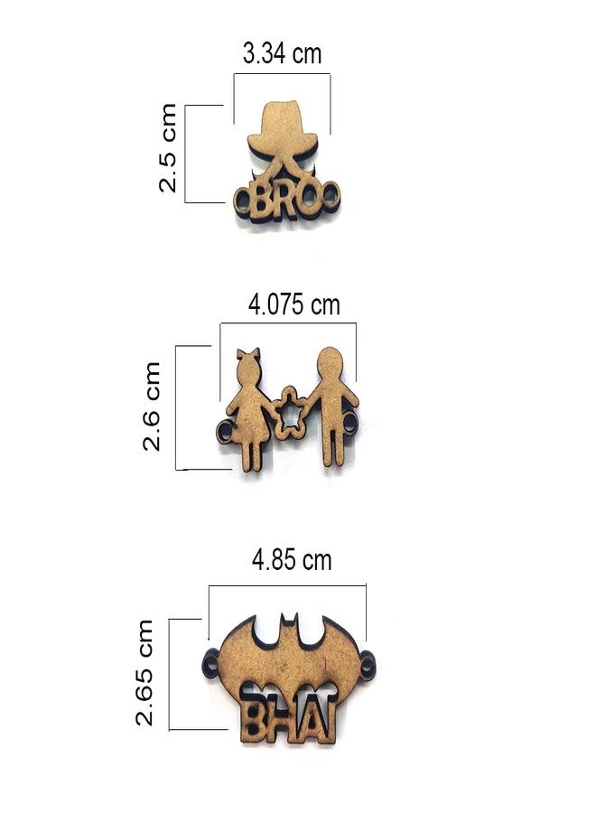 Raksha Bandhan MDF Rakhi Making DIY kit Combo