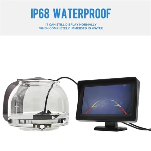 Rear View Camera with Monitor - Night Vision Wired