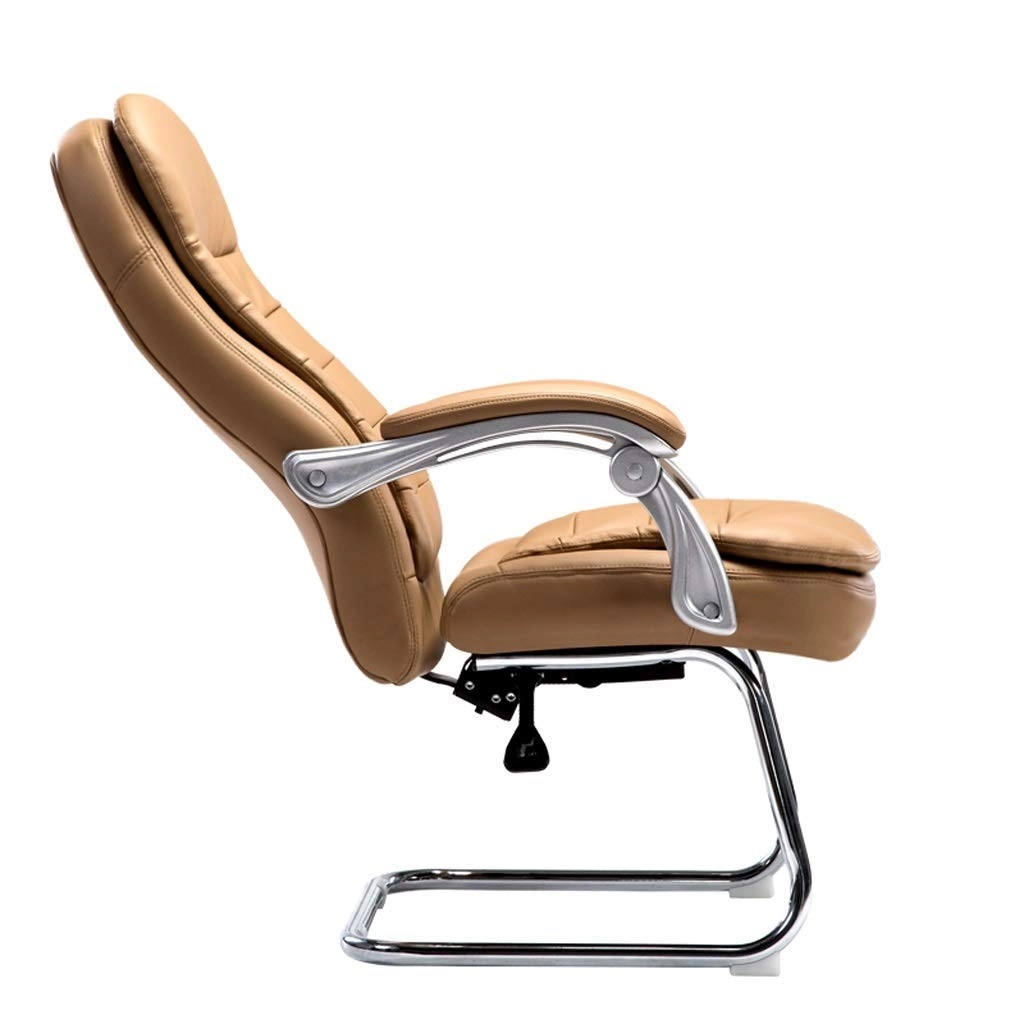 Desk Chair - PU Leather Brown High Back