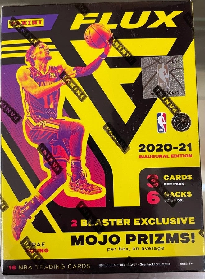 Flux Basketball Baster Box - 6 Packs Per Box 3 Cards Per Pack