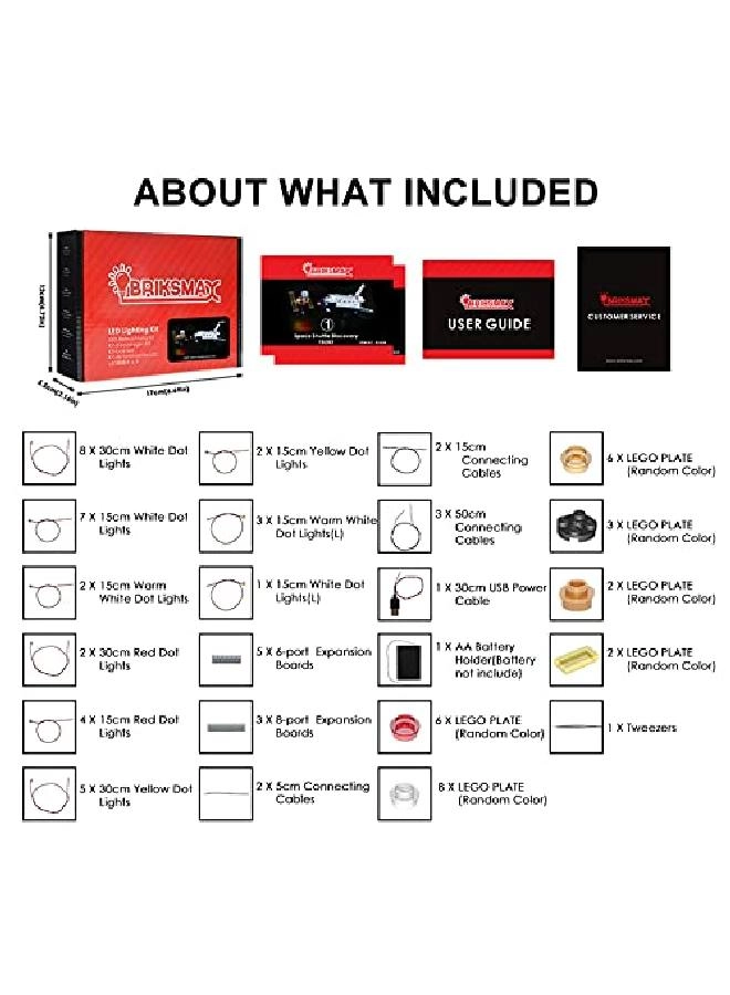 Led Lighting Kit For Nasa Space Shuttle Discovery Compatible With Lego 10283 - Space