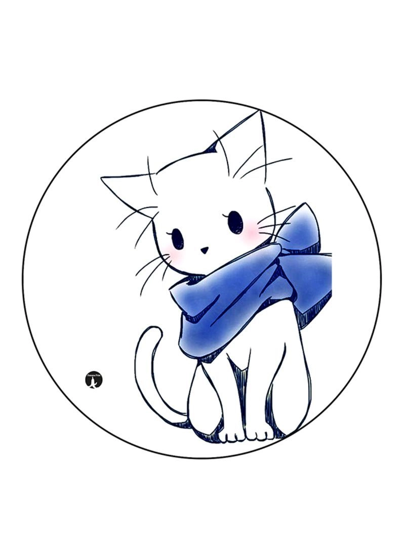 Cat Theme Printed Mouse Pad