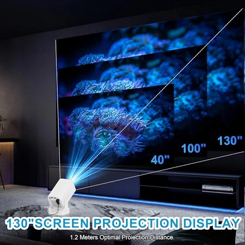 Portable Mini Projector - 300 ANSI lumens 1920 x 1080