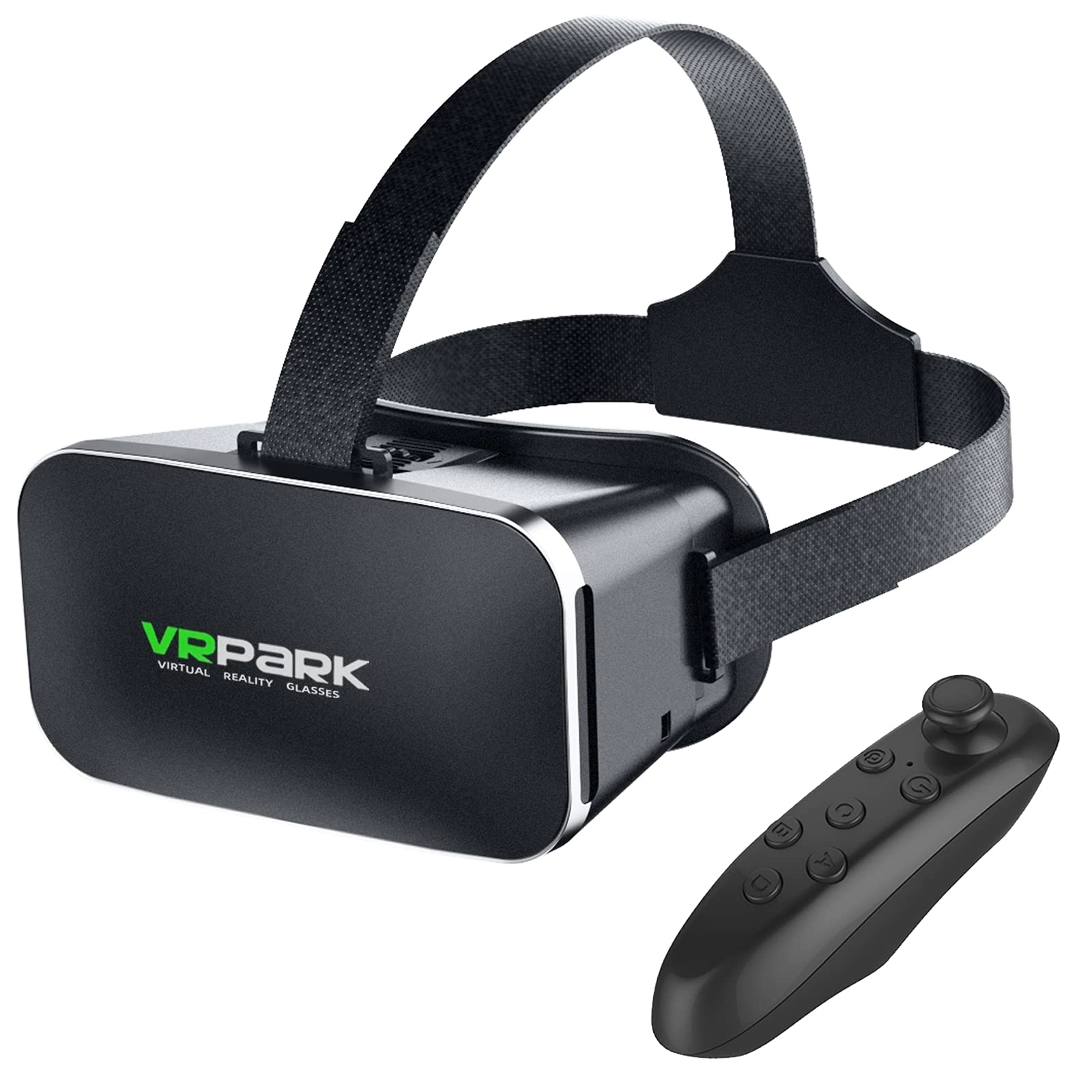 HJTVGKGS Head-mounted VR glasses - Black Wireless