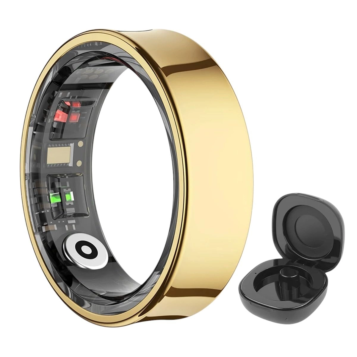 FICEMETOI Smart Ring R09 - Gold Waterproof 5ATM Bluetooth 5.2
