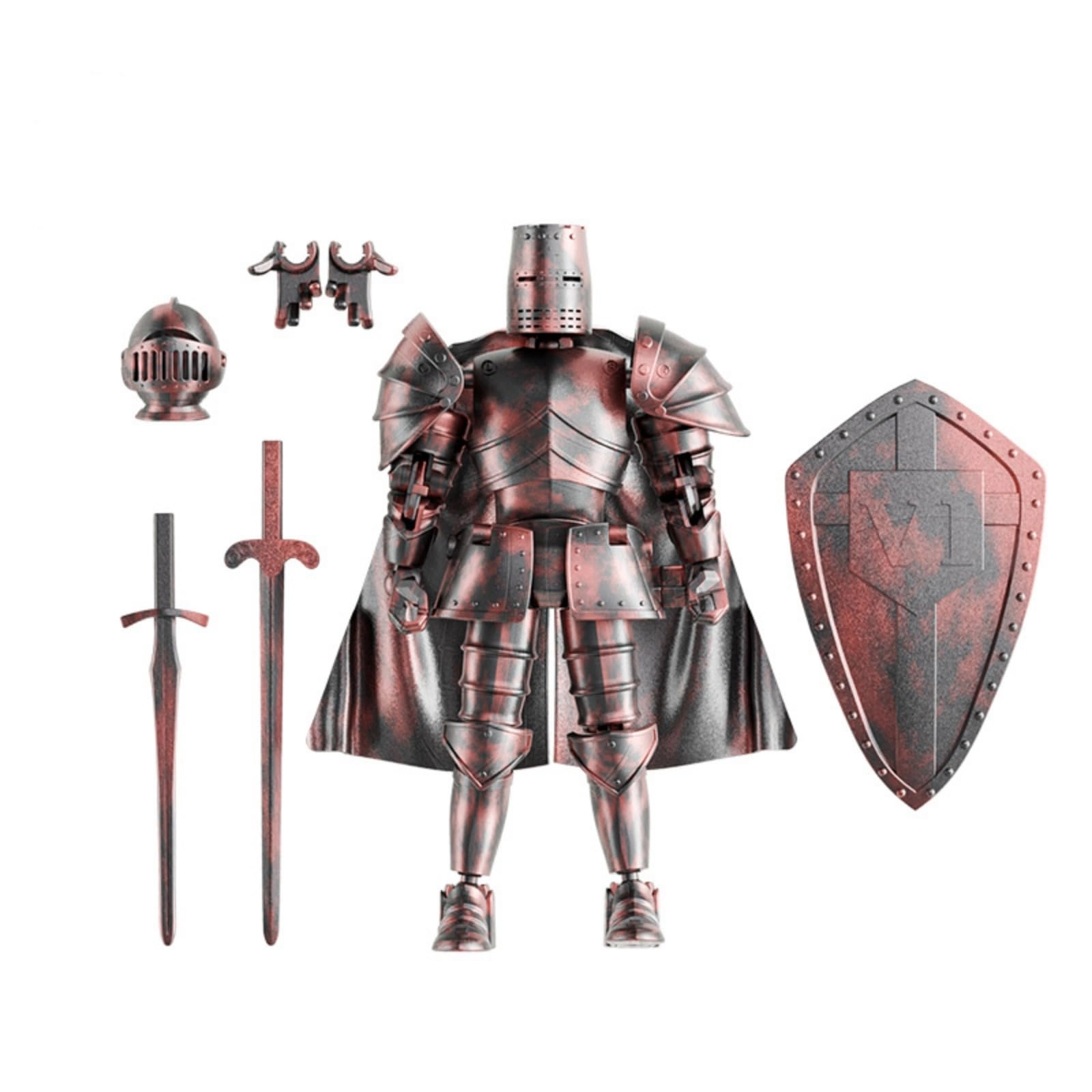 iyoocss Knight - Collectibles, Fantasy - Flexi Factory Knight - 1:12 3D Printed Red (16.51 cm) (FFK01)