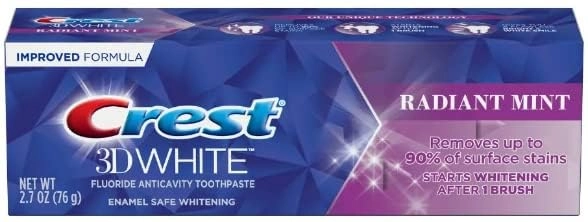 3D White Radiant Mint Toothpaste Adult 76g