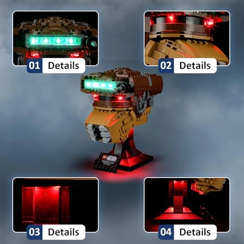 LED Light Kit for Lego Princess Leia Boushh Helmet (75351) - princess