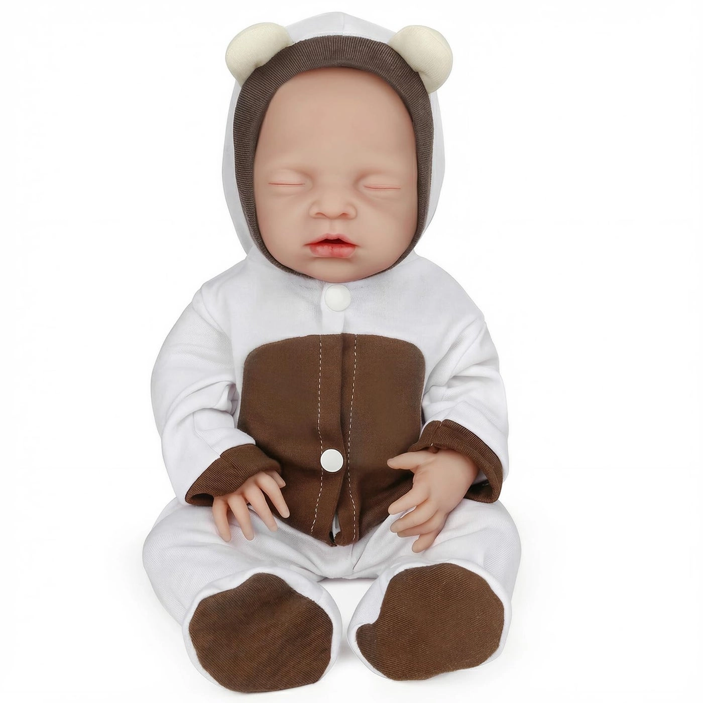 Sleeping Baby Doll - 16 inch Silicone Girl Skin Color Ages 3+