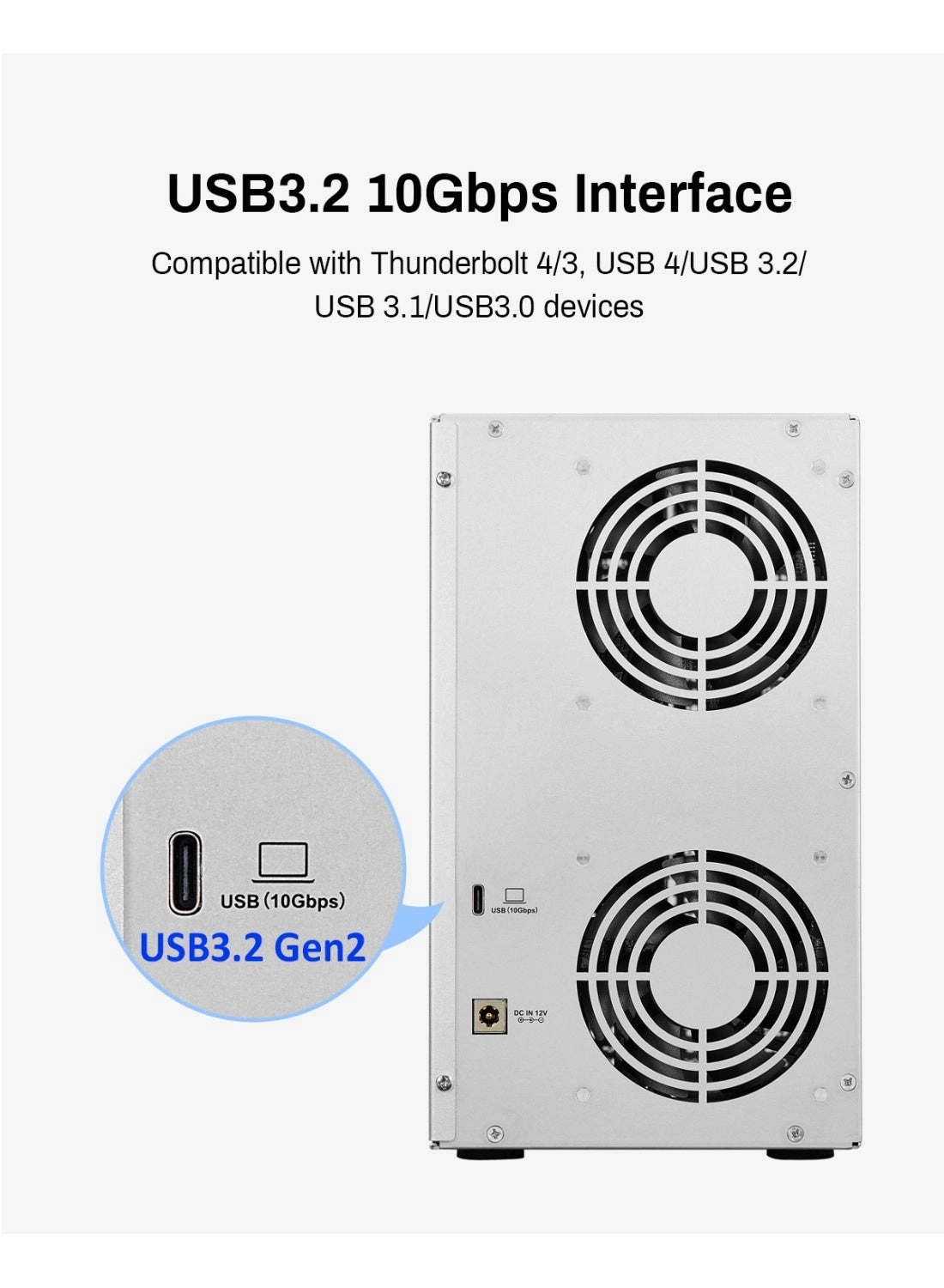 D6-320 - USB 3.2 Gen2 10Gbps SATA 3.5" and 2.5"