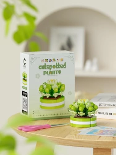Succulent Building Toy - Pink Red Moon Floral
