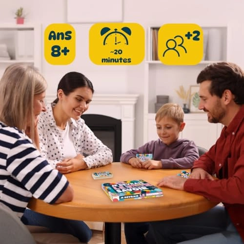 Jeu de Plateau Familial - Quiz Jeu de Cartes (French)